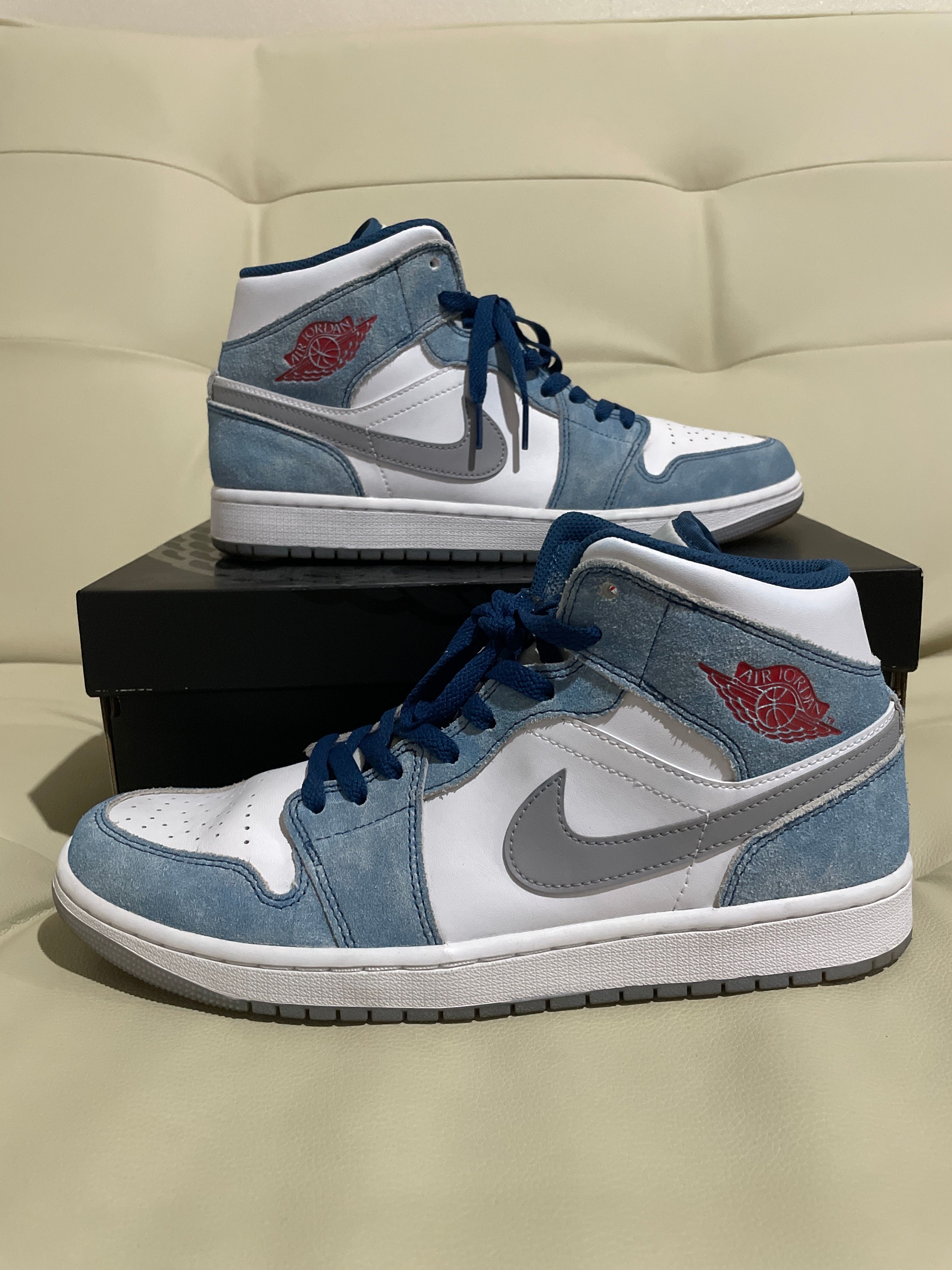 Nike Air Jordan 1 Mid SE "White/Hyper Royal/Red"