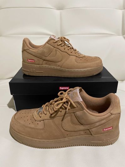 Supreme × Nike Air Force 1 Low "Flax/Wheat"