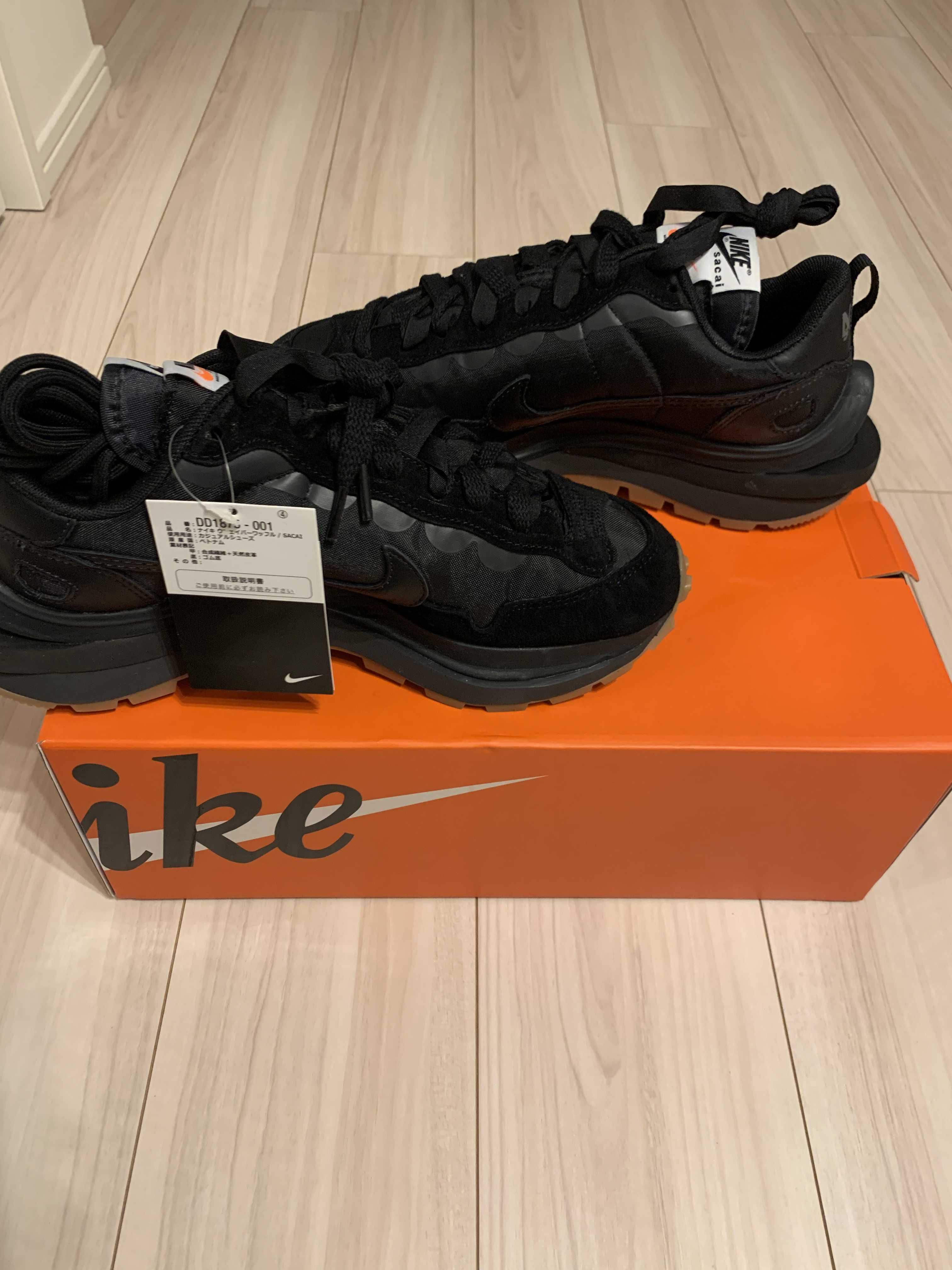 sacai × Nike VaporWaffle "Black Gum"