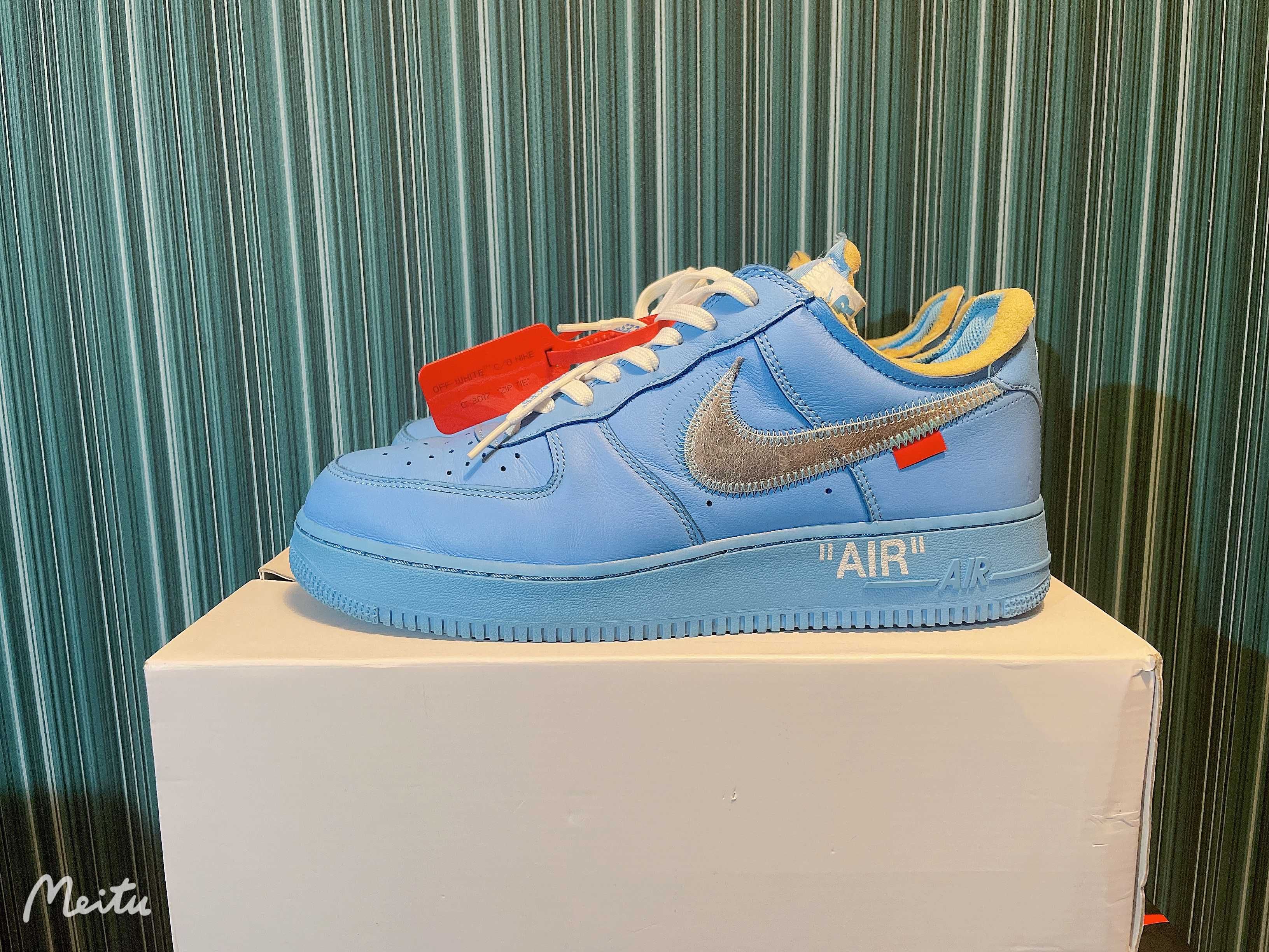 Off-White × Nike Air Force 1 Low "MCA University Blue"