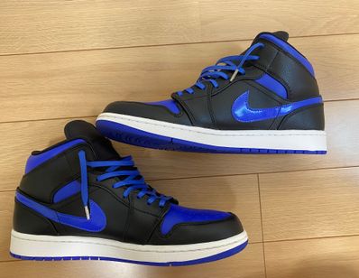 NIKE AIR JORDAN 1 MID "BLACK/BLUE"