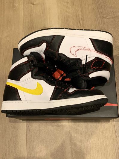 Nike Air Jordan 1 High OG Defiant "Black/Yellow/Gym Red"