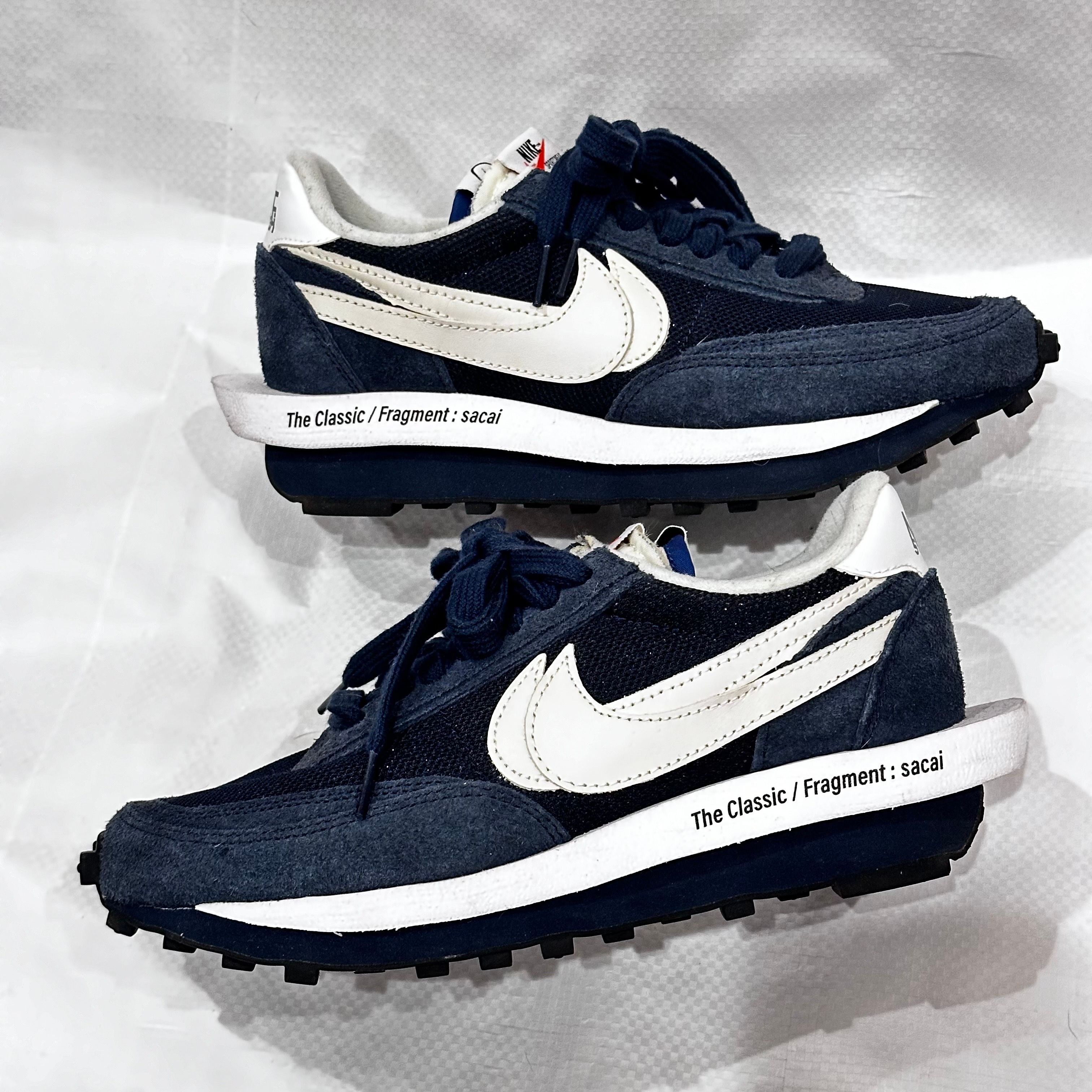 Fragment × sacai × Nike LD Waffle "Blackended Blue"