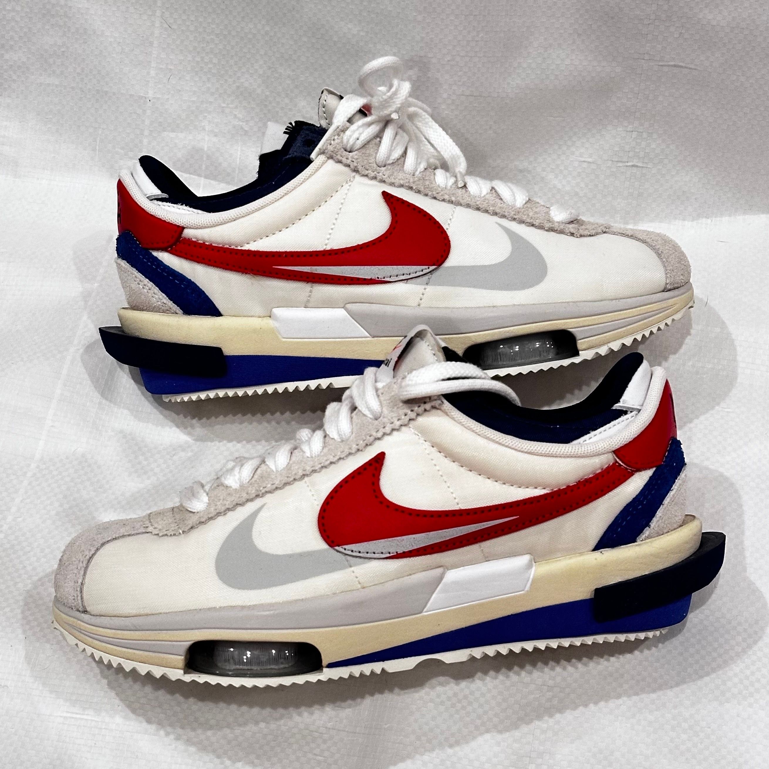 sacai × Nike Zoom Cortez "White and University Red"