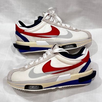 sacai × Nike Zoom Cortez "White and University Red"
