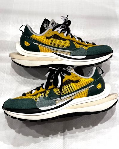 sacai × Nike Vapor Waffle "Tour Yellow/Stadium Green-Sail"