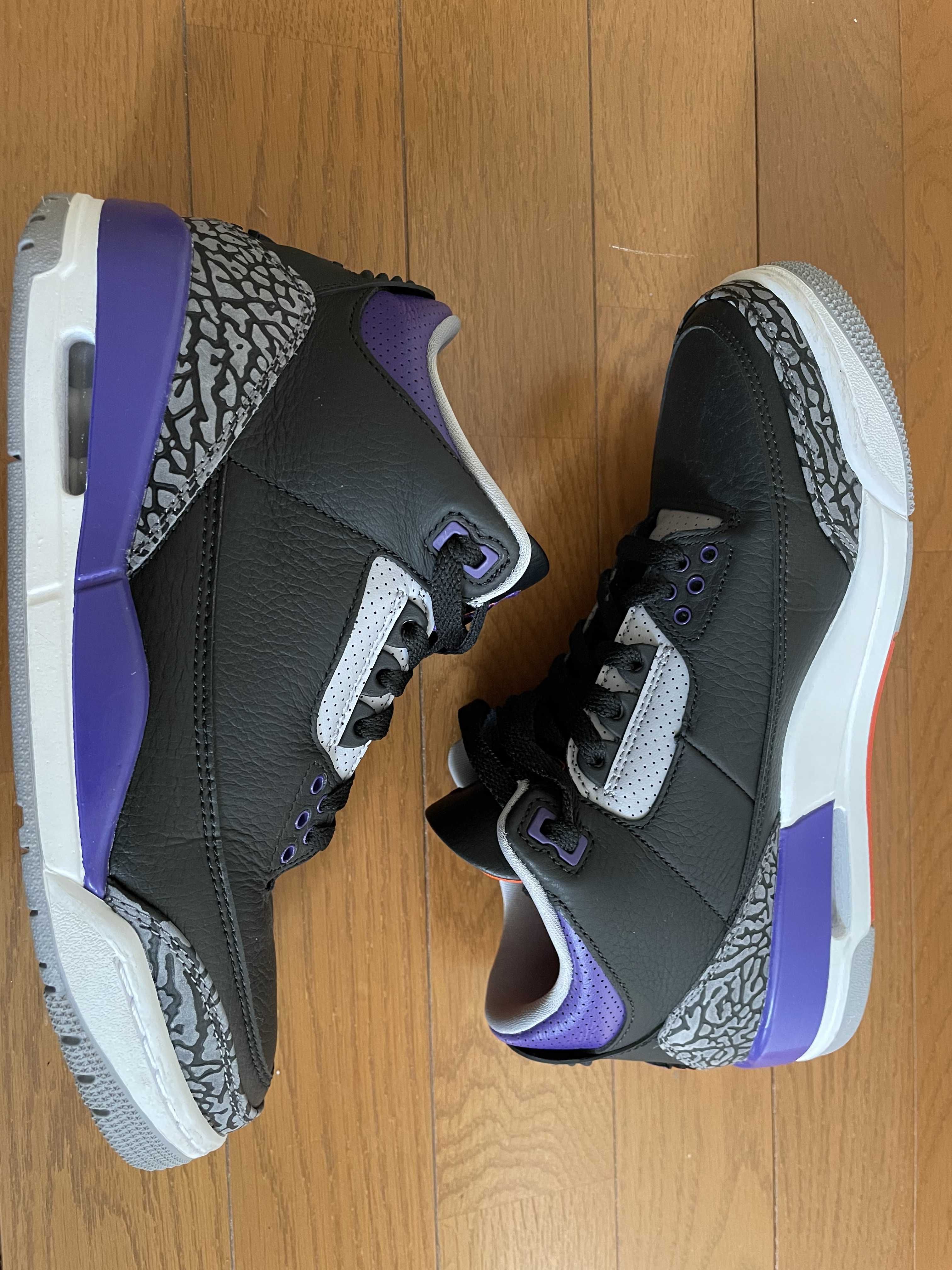 Nike Air Jordan 3 Retro "Black/Court Purple"