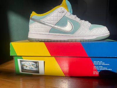 FTC × Nike SB Dunk Low "White/Blue"