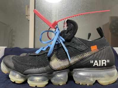 Off-White × Nike Air Vapormax "Black/Total Orange/Clear"