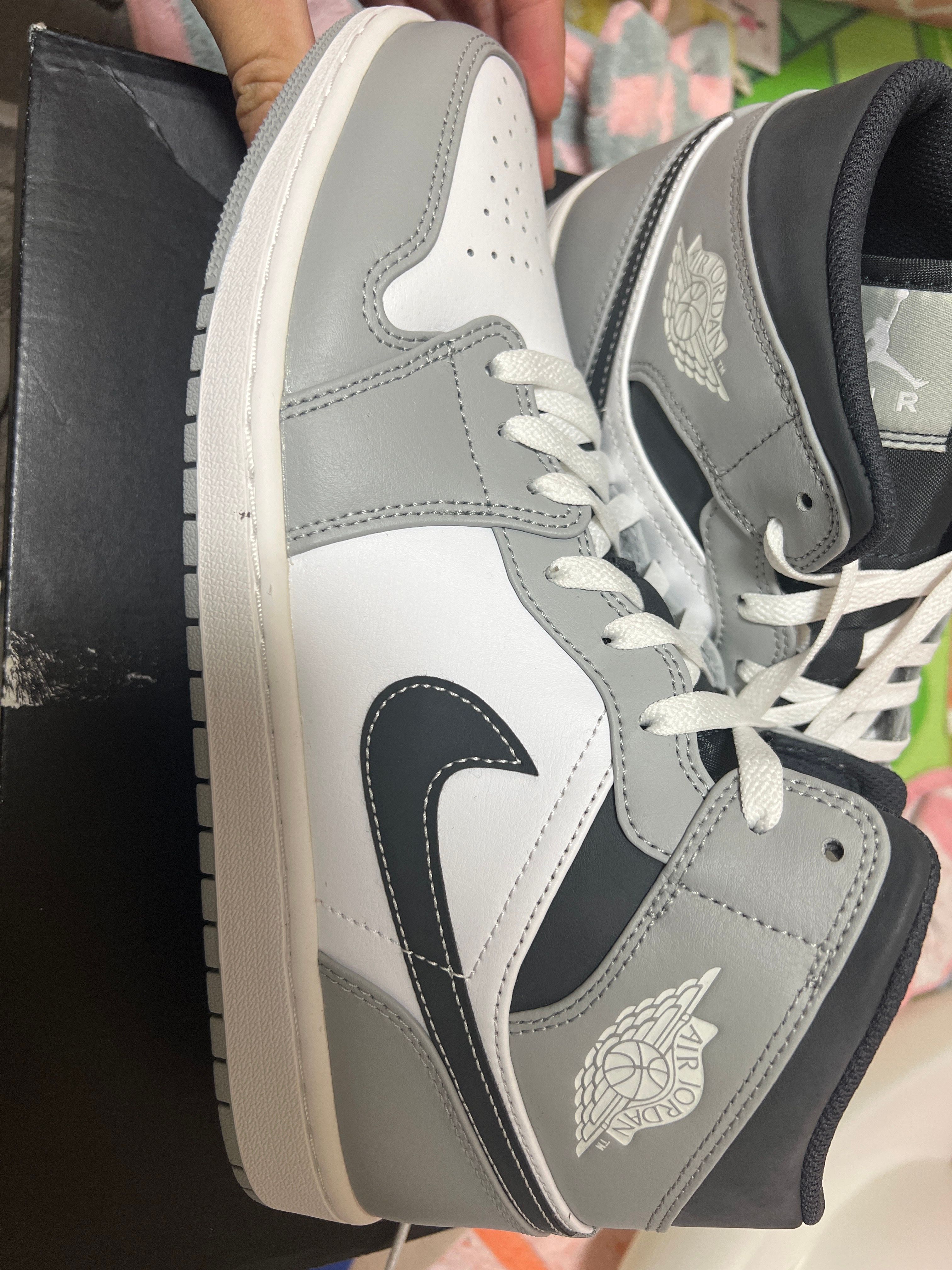 Nike Air Jordan 1 Mid "Grey White/Anthracite"