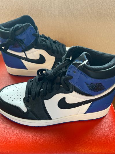 fragment design × Nike Air Jordan 1 Retro High OG "Black/Sport Royal/White"