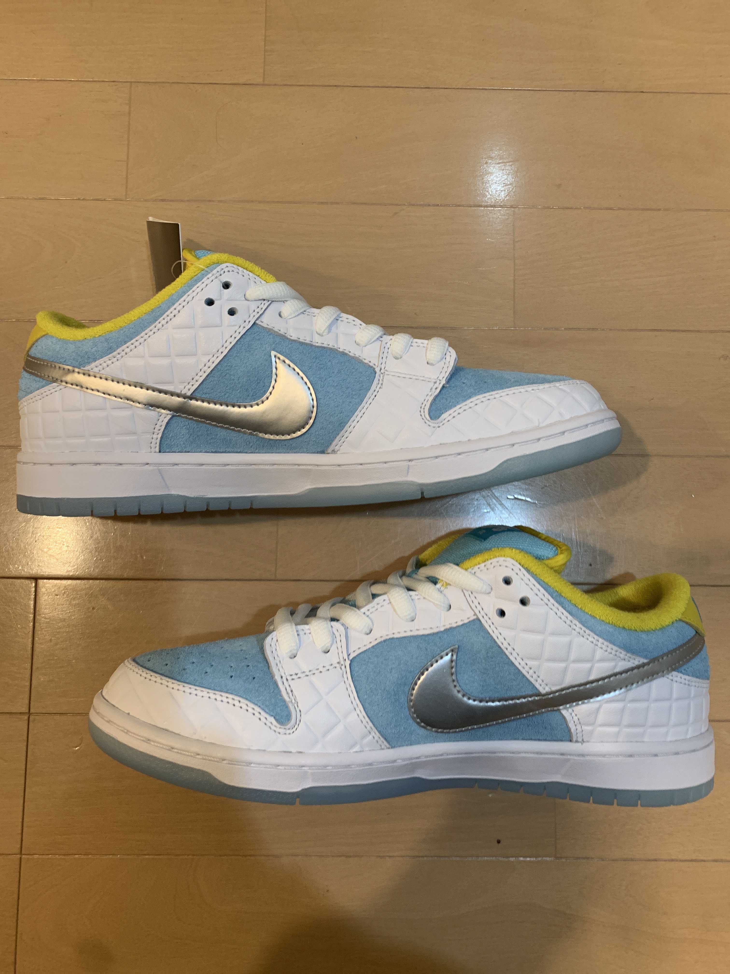 FTC × Nike SB Dunk Low "White/Blue"