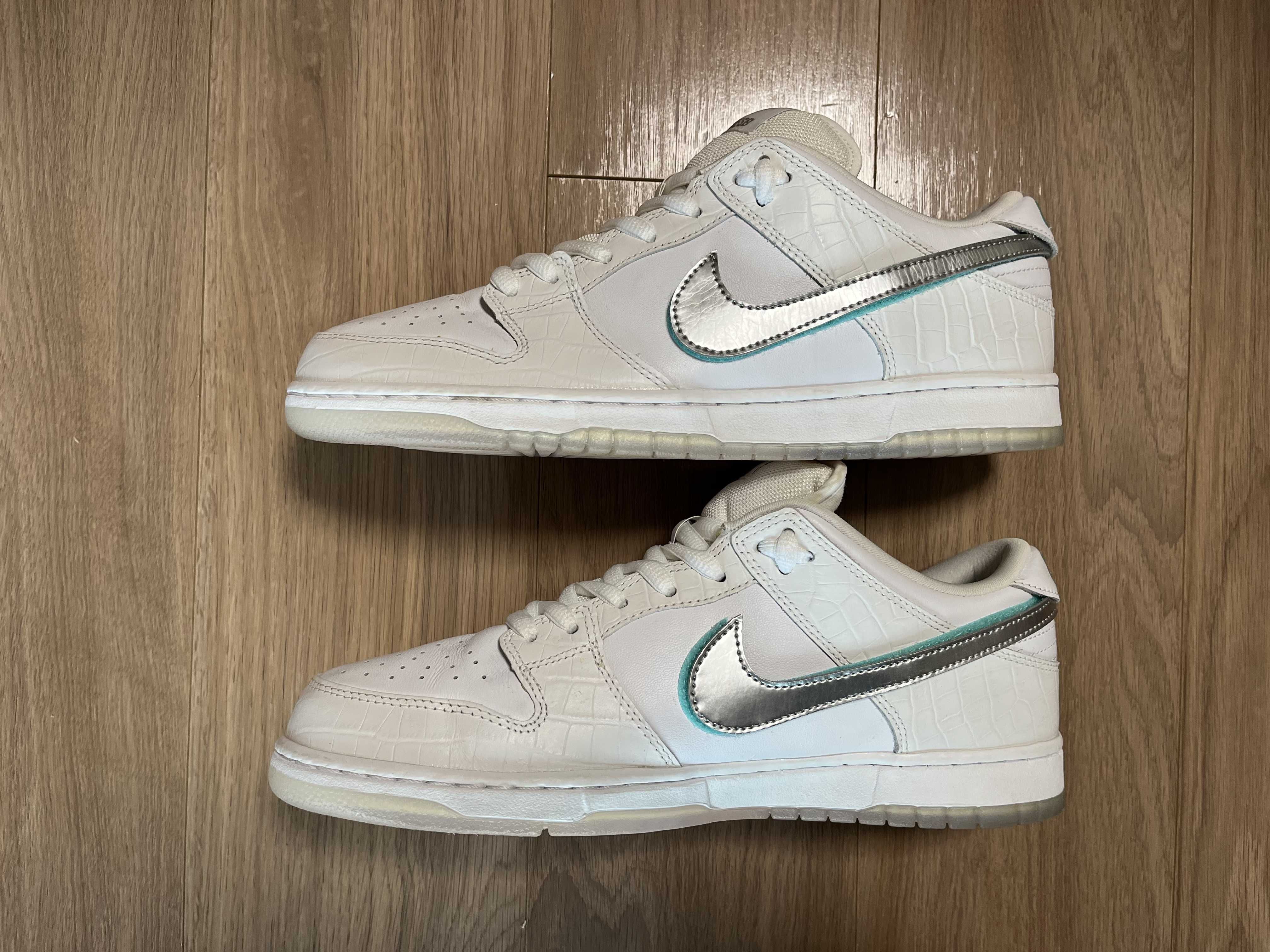 Diamond Supply Co. × Nike SB Dunk Low Pro "White"