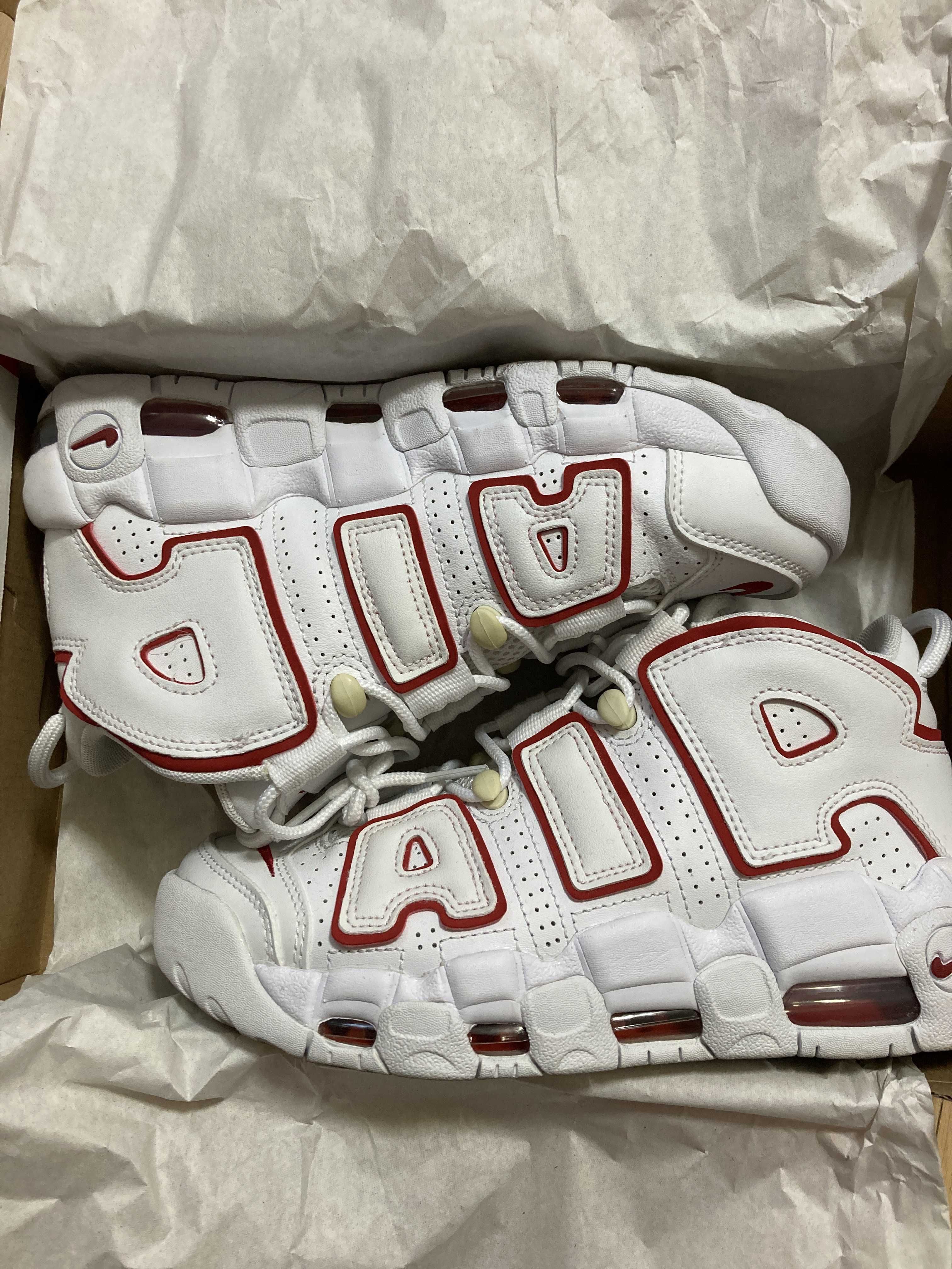 NIKE AIR MORE UPTEMPO "WHITE/VARSITY RED" (2021)