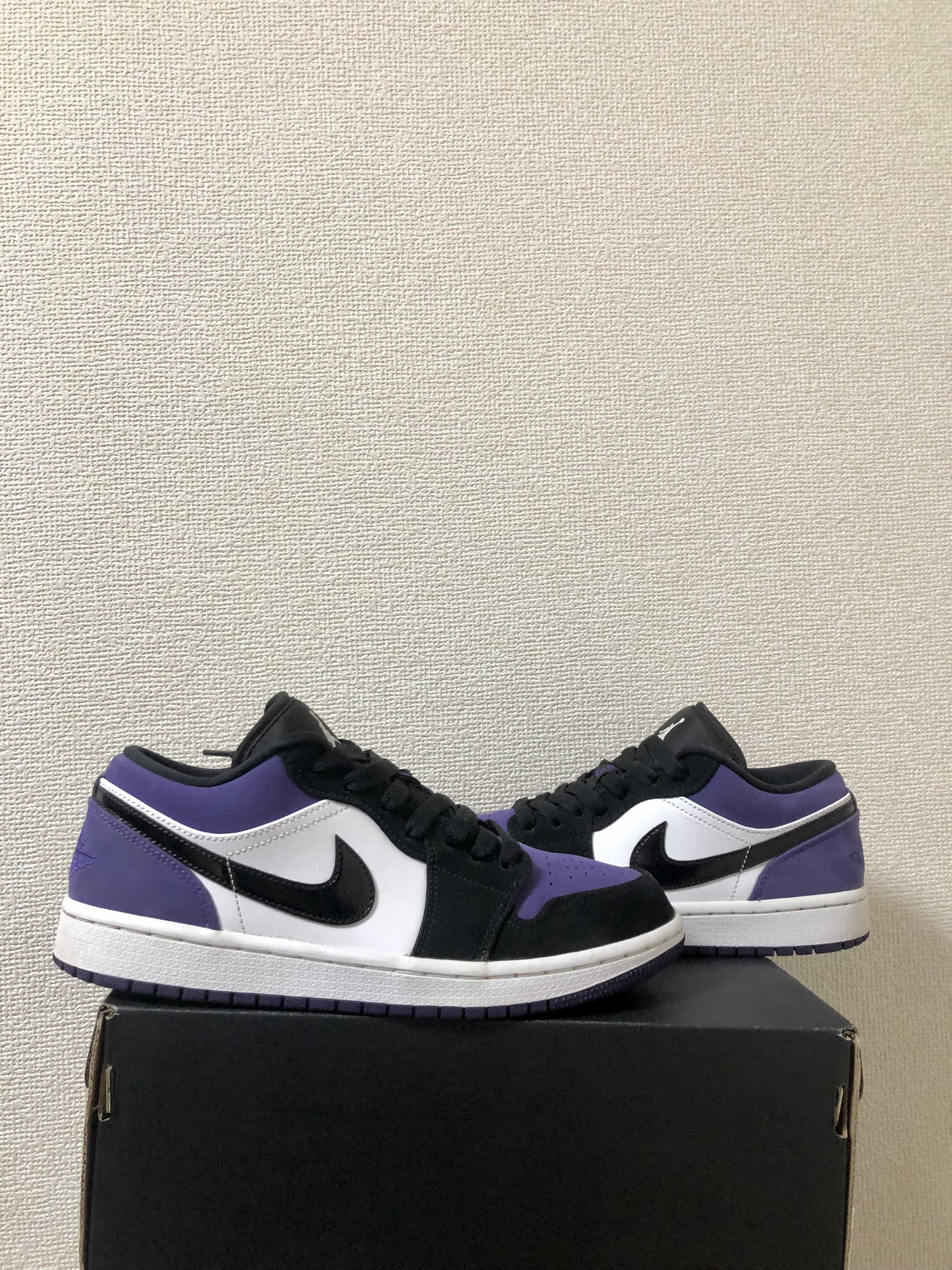 Nike Air Jordan 1 Retro Low "White/Black/Court Purple" 