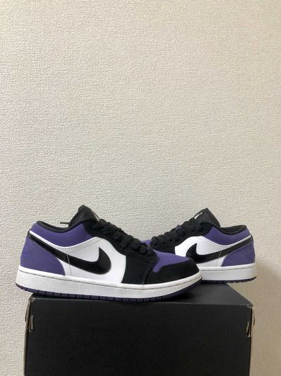 Nike Air Jordan 1 Retro Low "White/Black/Court Purple"