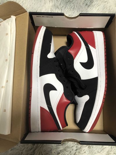 Nike Air Jordan 1 Low "Black Toe"