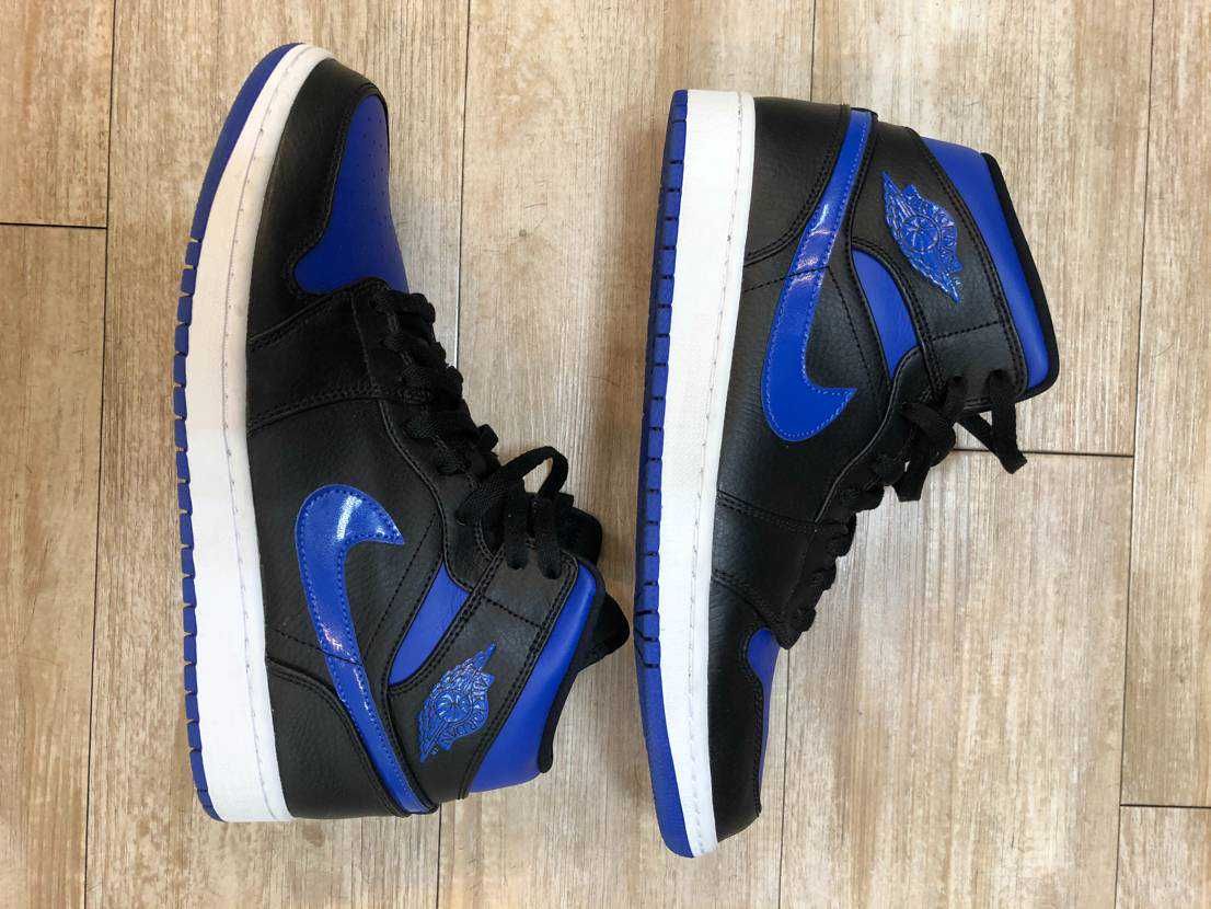 NIKE AIR JORDAN 1 MID "BLACK/BLUE"