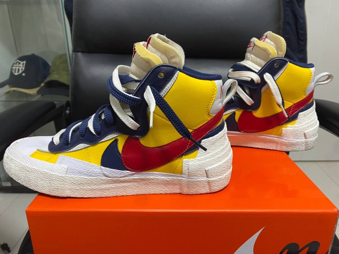 sacai × Nike Blazer Mid "Varsity Maize/Varsity Red"