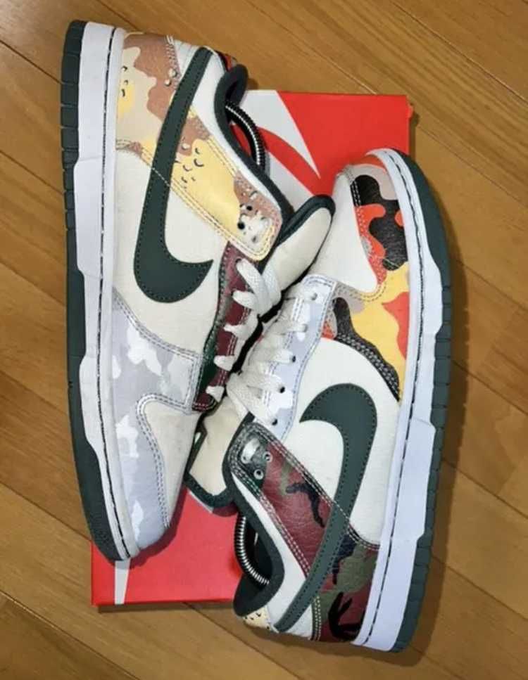 Nike Dunk Low "Sail Multi Camo"