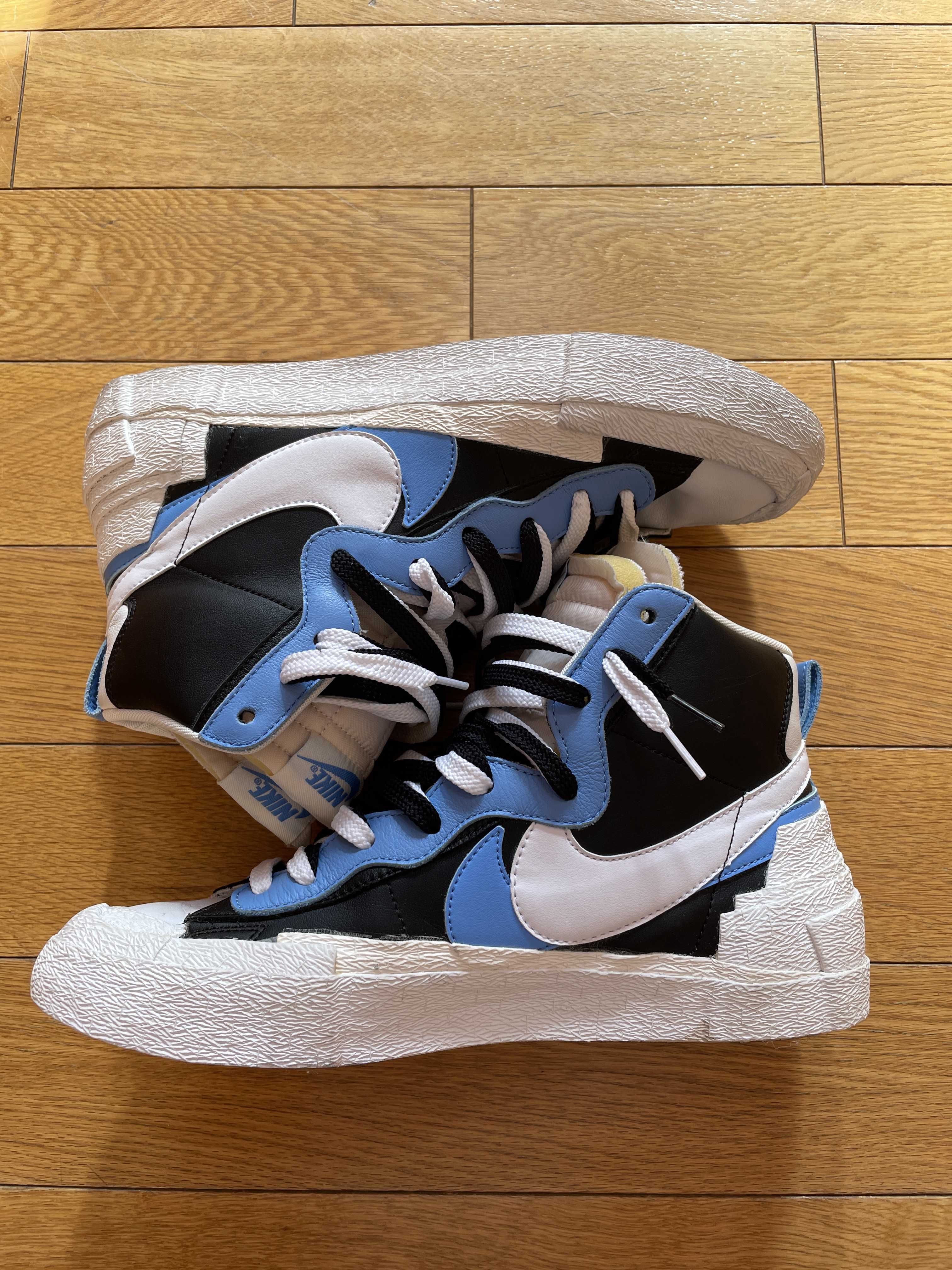 sacai × NIKE BLAZER MID "BLACK / BLUE"