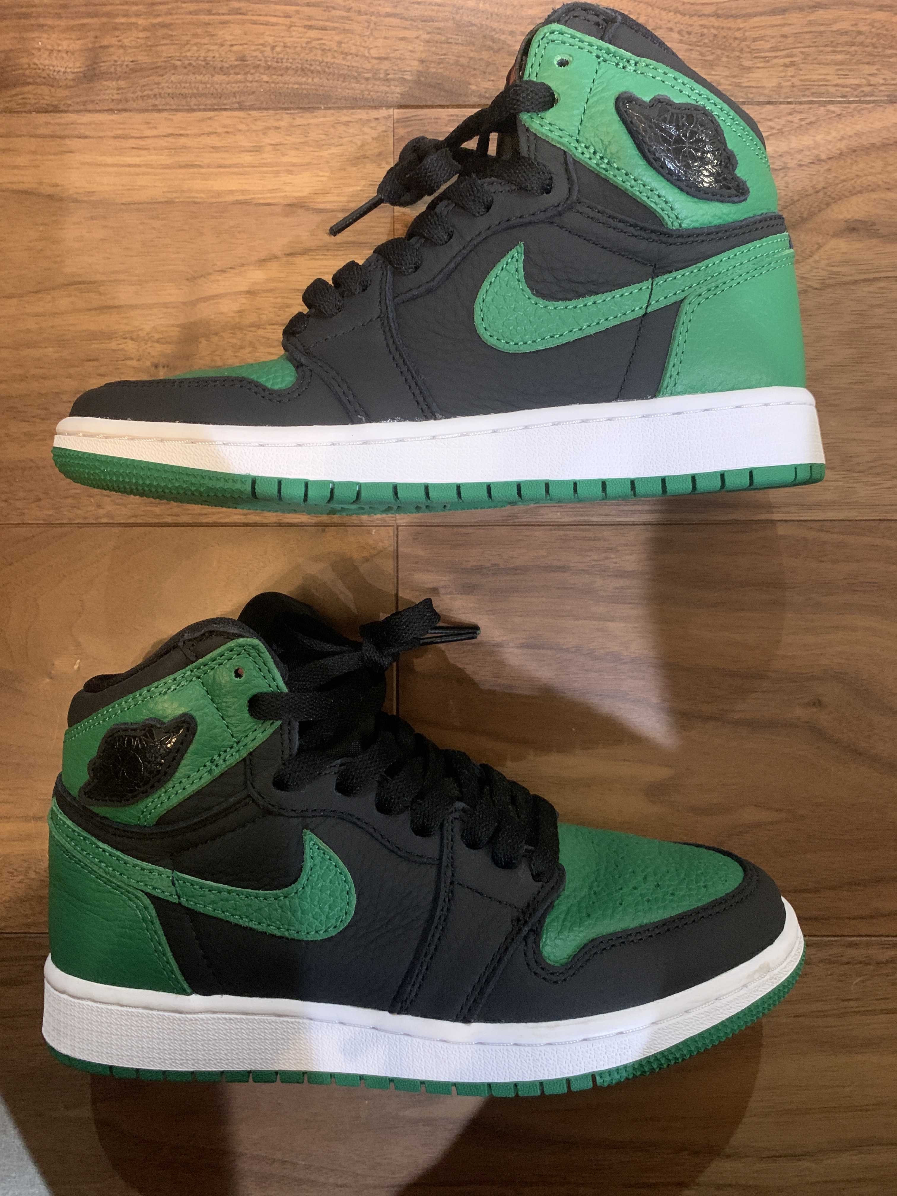 NIKE AIR JORDAN 1 RETRO HIGH OG GS "BLACK/PINE GREEN"
