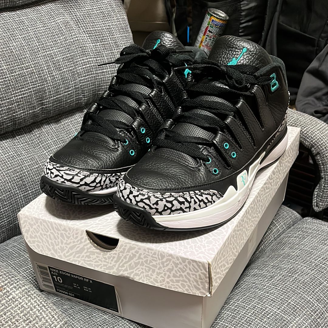 atmos × Nike Zoom Vapor AJ3 "Elephant/Safari"