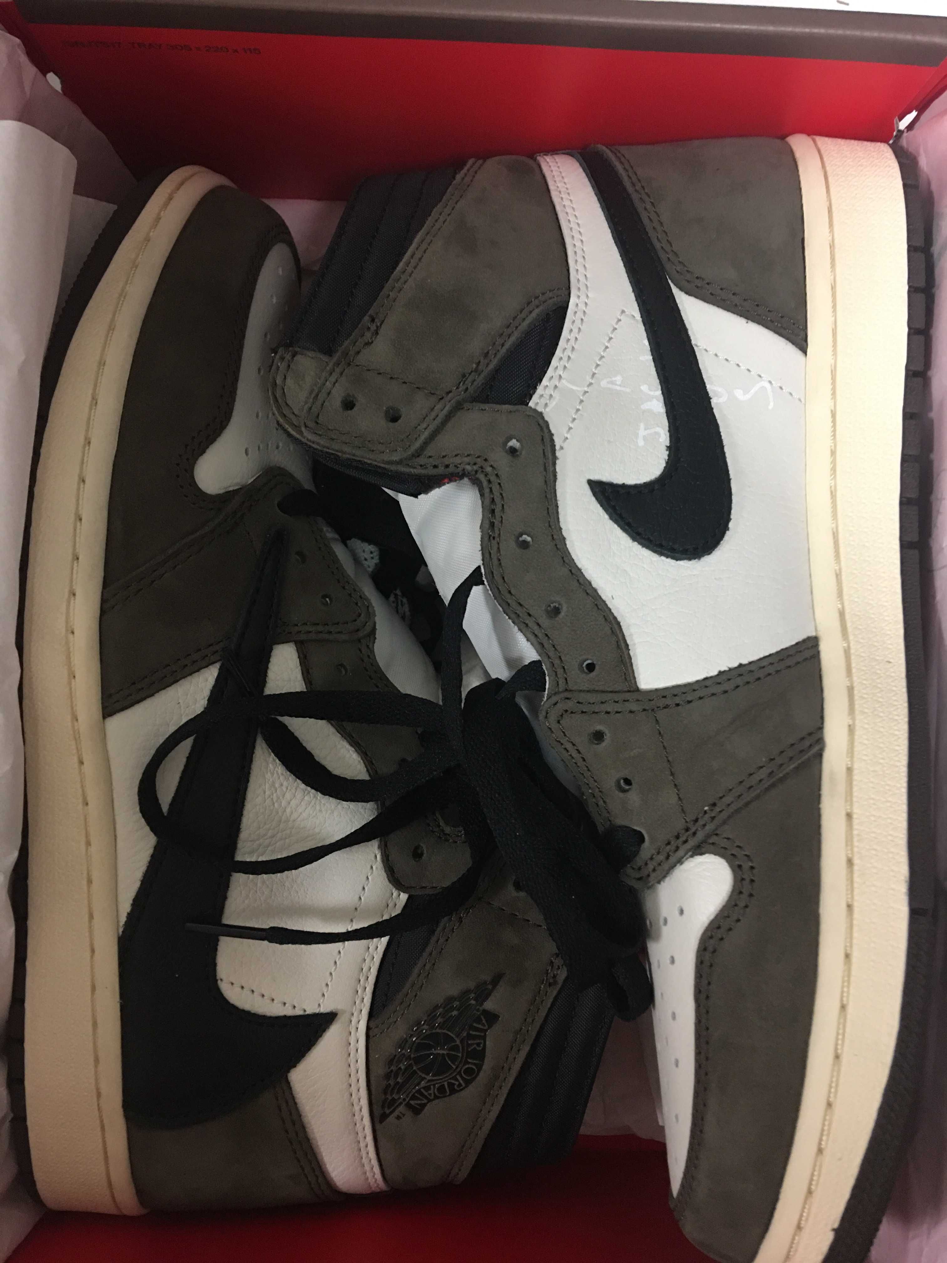 Travis Scott × Nike Air Jordan 1 Retro High OG TS SP "Sail/Dark Mocha"
