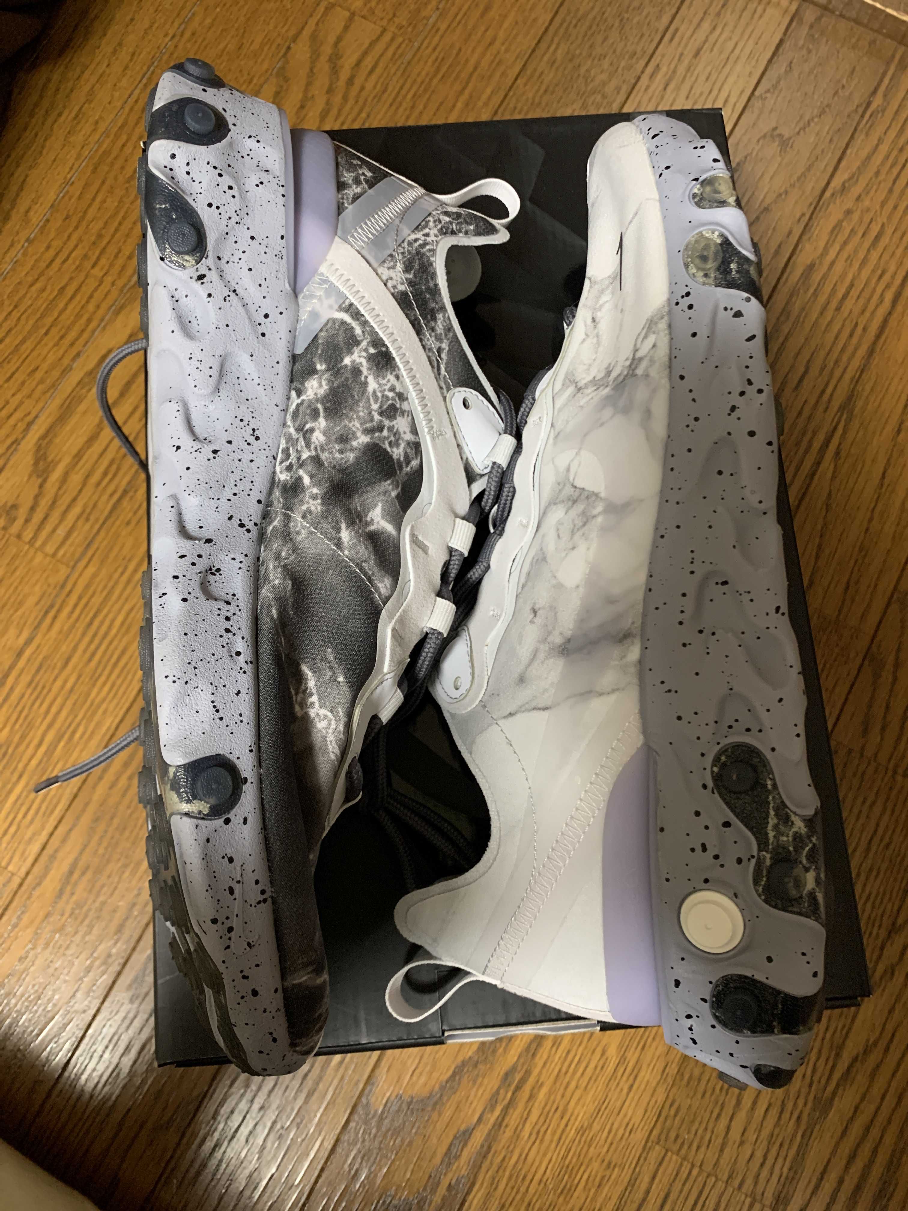 KENDRICK LAMAR×NIKE REACT ELEMENT 55 "PURE PLATINUM/CLEAR-WOLF GREY-BLACK"