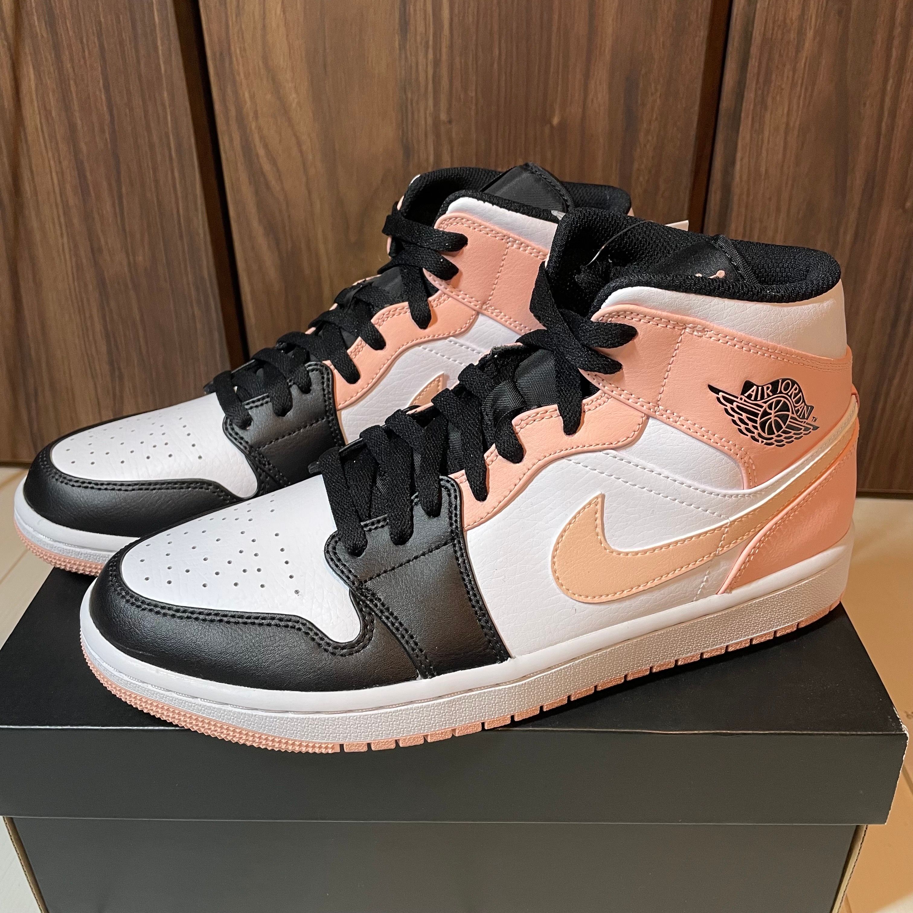 NIKE AIR JORDAN 1 MID "WHITE/BLACK/CRIMSON TINT"