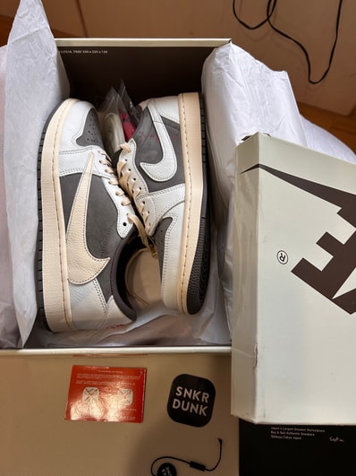 Travis Scott × Nike Air Jordan 1 Low OG SP "Reverse Mocha/Sail and Ridgerock"