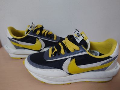 UNDERCOVER × sacai × Nike LD Waffle "Black/Sail-Dark Grey-Bright Citron"