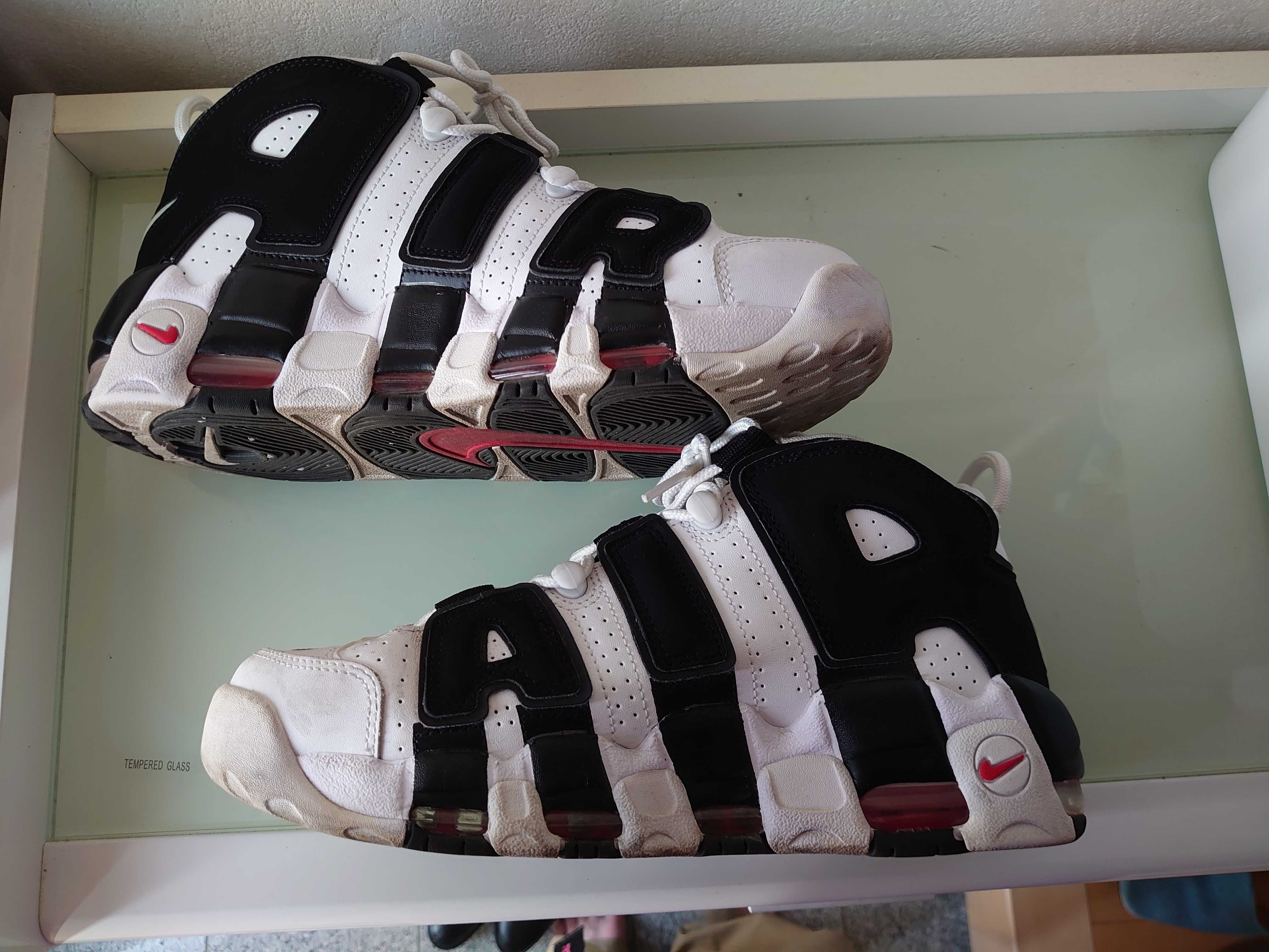 Nike Air More up Tempo "White/Black/University Red"(~2018)