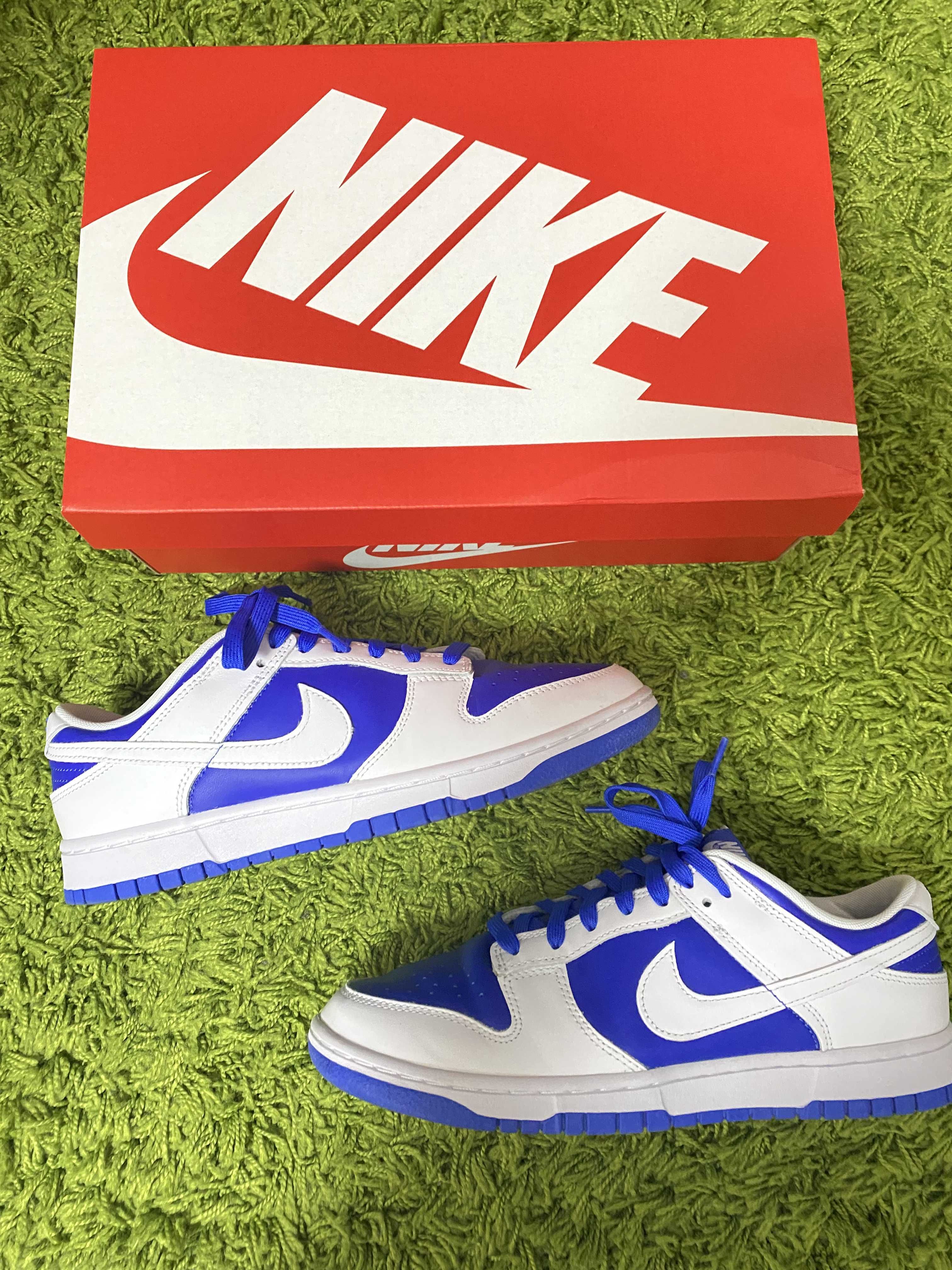 Nike Dunk Low Retro "Racer Blue and White"