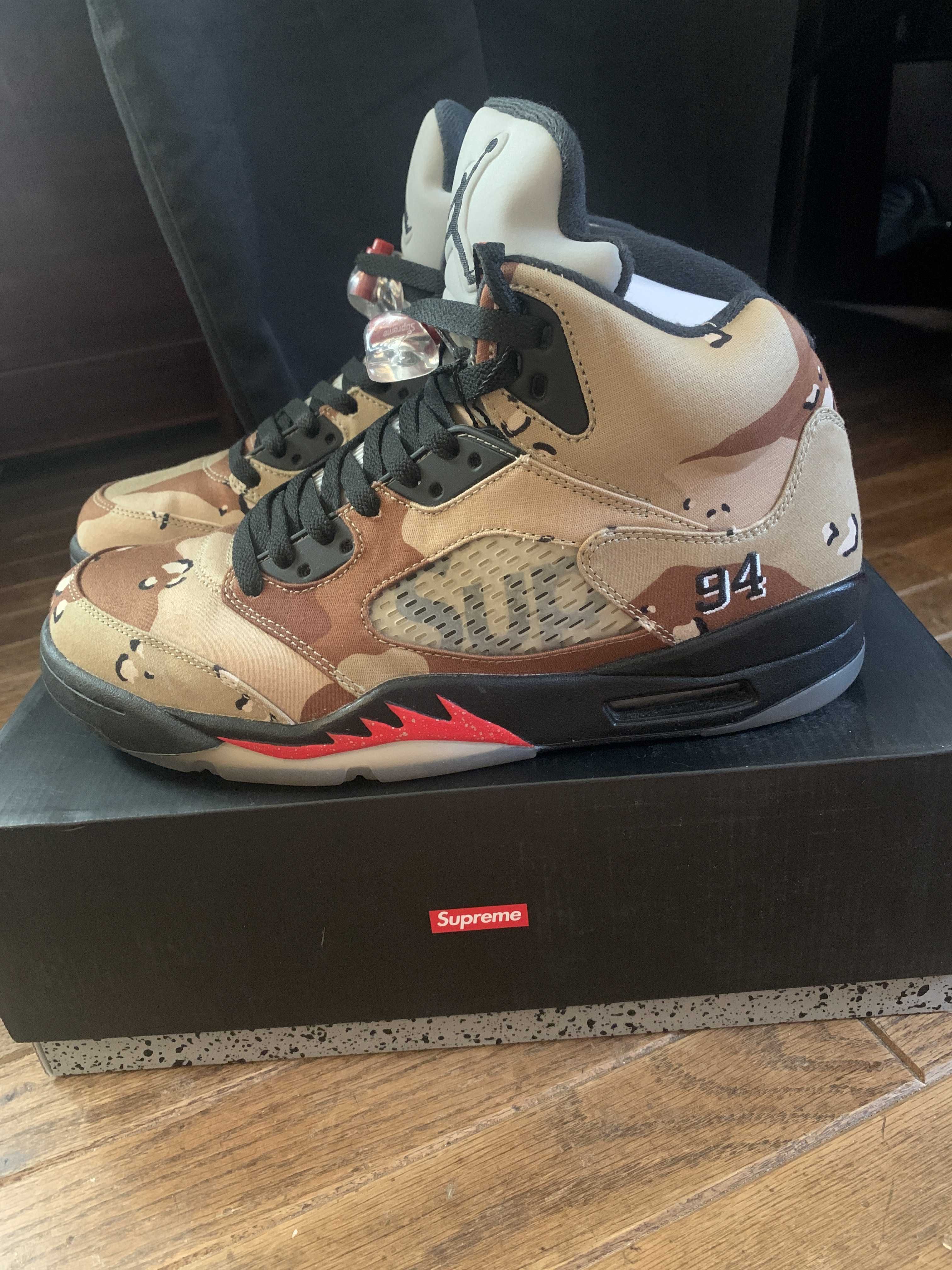 Supreme × Nike Air Jordan 5 Retro "Desert Camo"