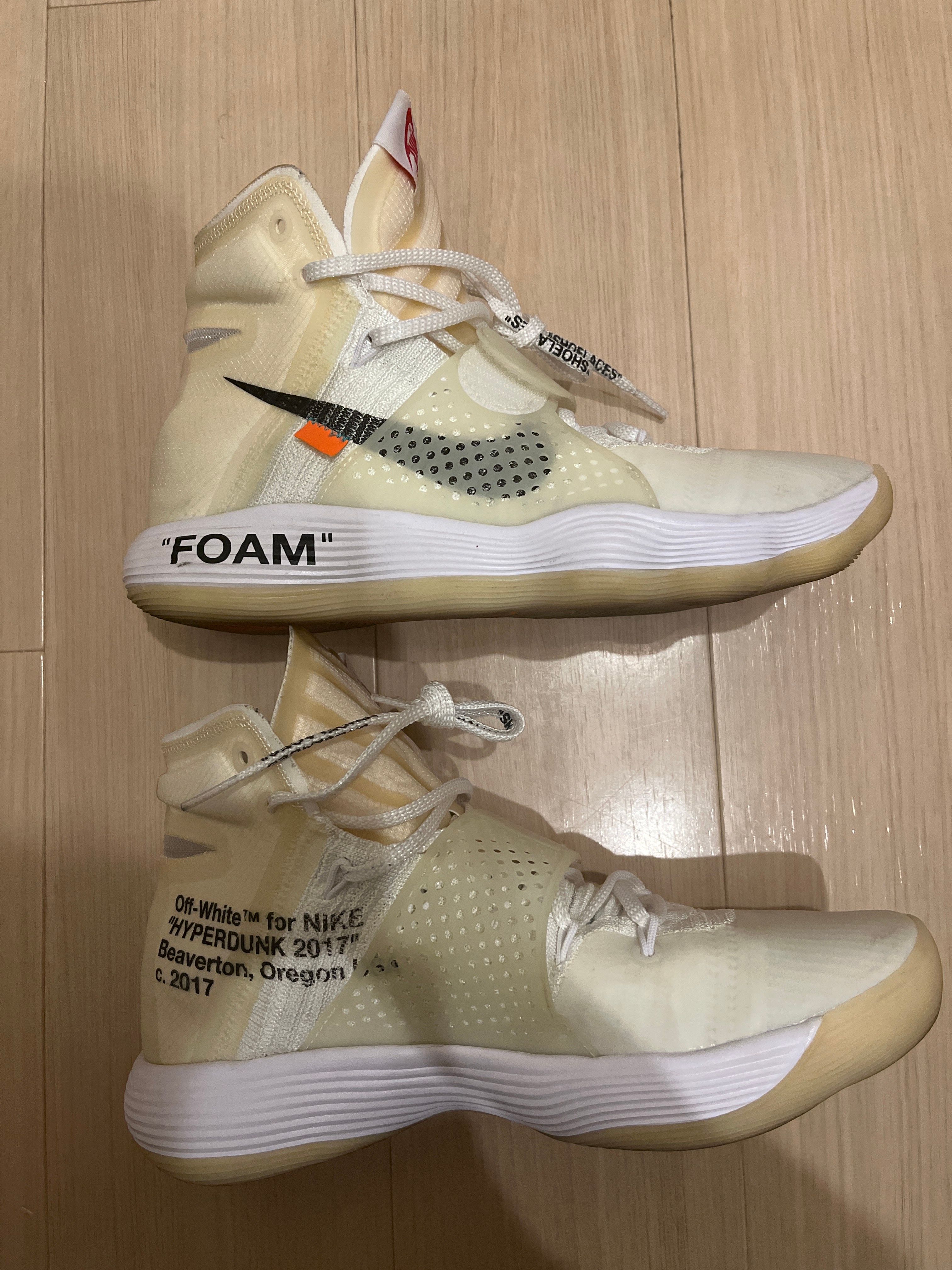 Off-White × Nike React Hyperdunk 2017 Flyknit "The 10/White"