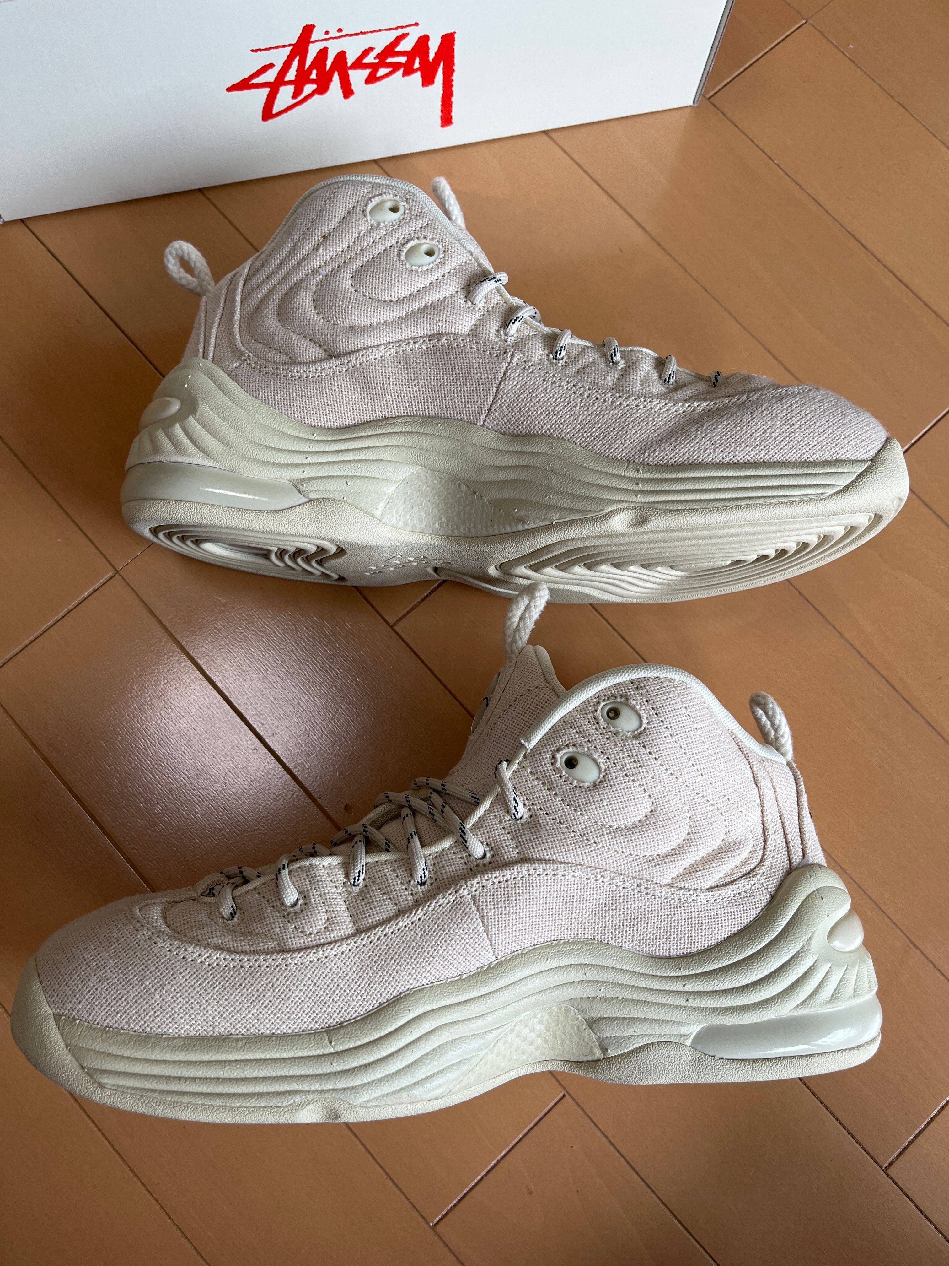 Stussy × Nike Air Penny 2 "Fossil"