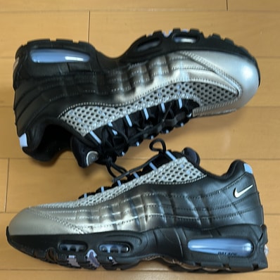Palace Skateboards × Nike Air Max 95 Big Bubble "Metallic Silver/Aluminum"