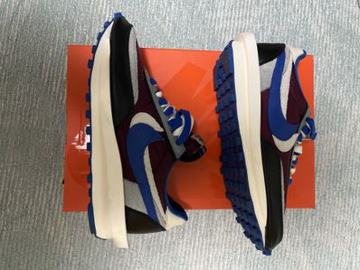UNDERCOVER × sacai × Nike LD Waffle "Night Maroon/Pale Ivory-Ground Grey-Team Royal"