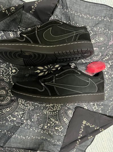 Travis Scott × Nike Air Jordan 1 Low OG SP "Black Phantom"