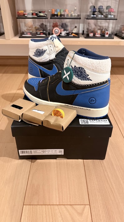 fragment design × UNION × Nike Air Jordan 1 High OG "Sport Royal"