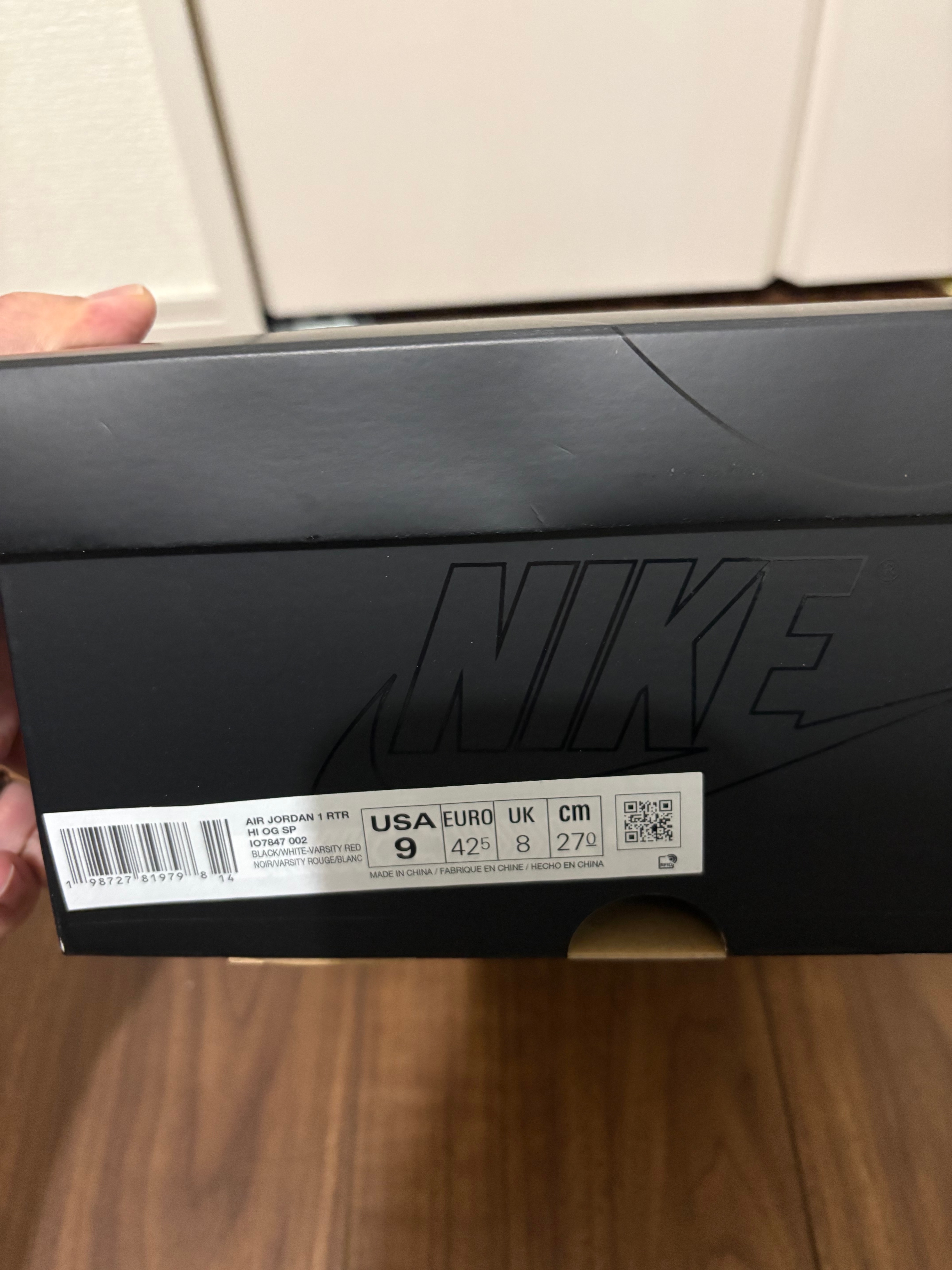 fragment design × UNION × Nike Air Jordan 1 High OG "Black/Varsity Red"