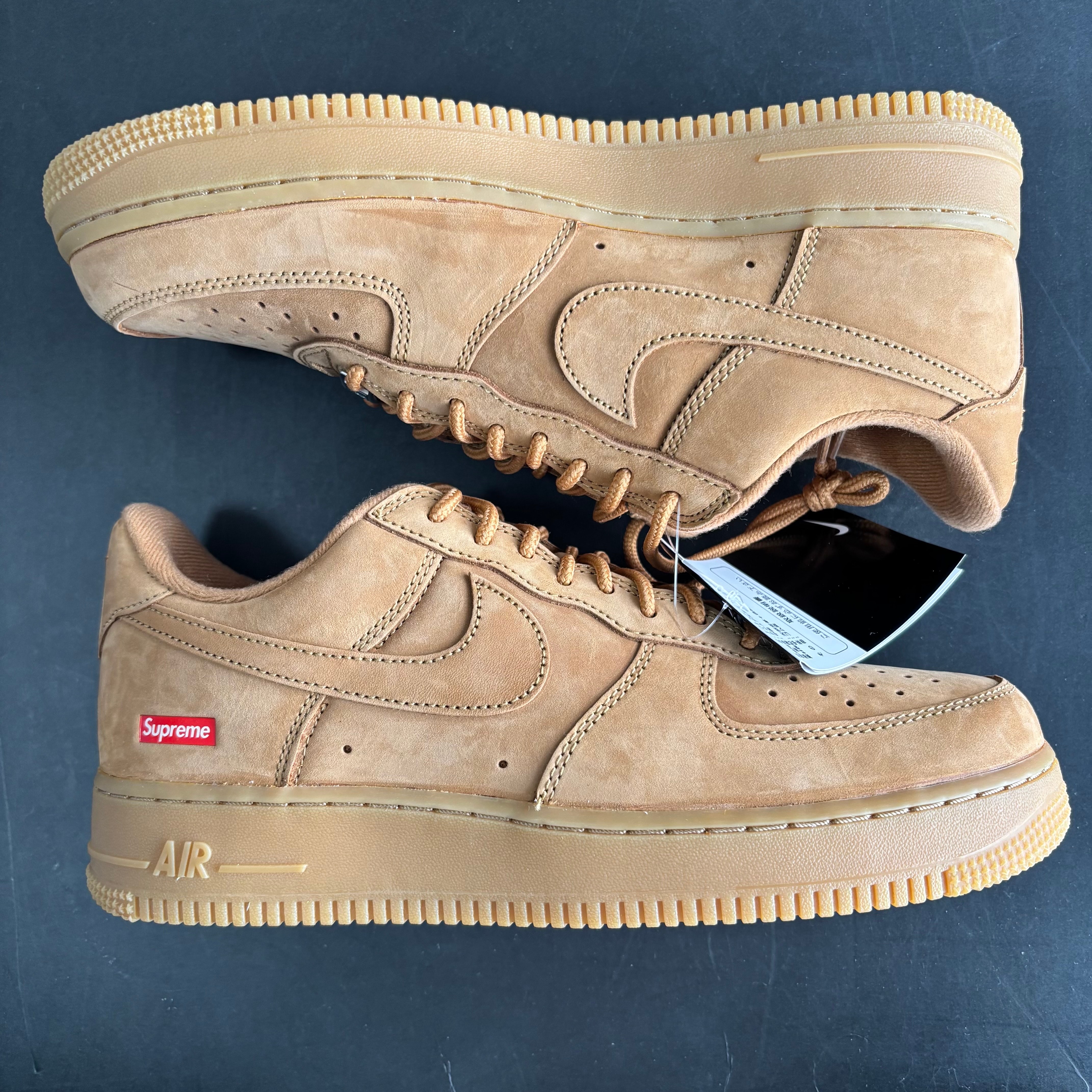 Supreme × Nike Air Force 1 Low "Flax/Wheat"
