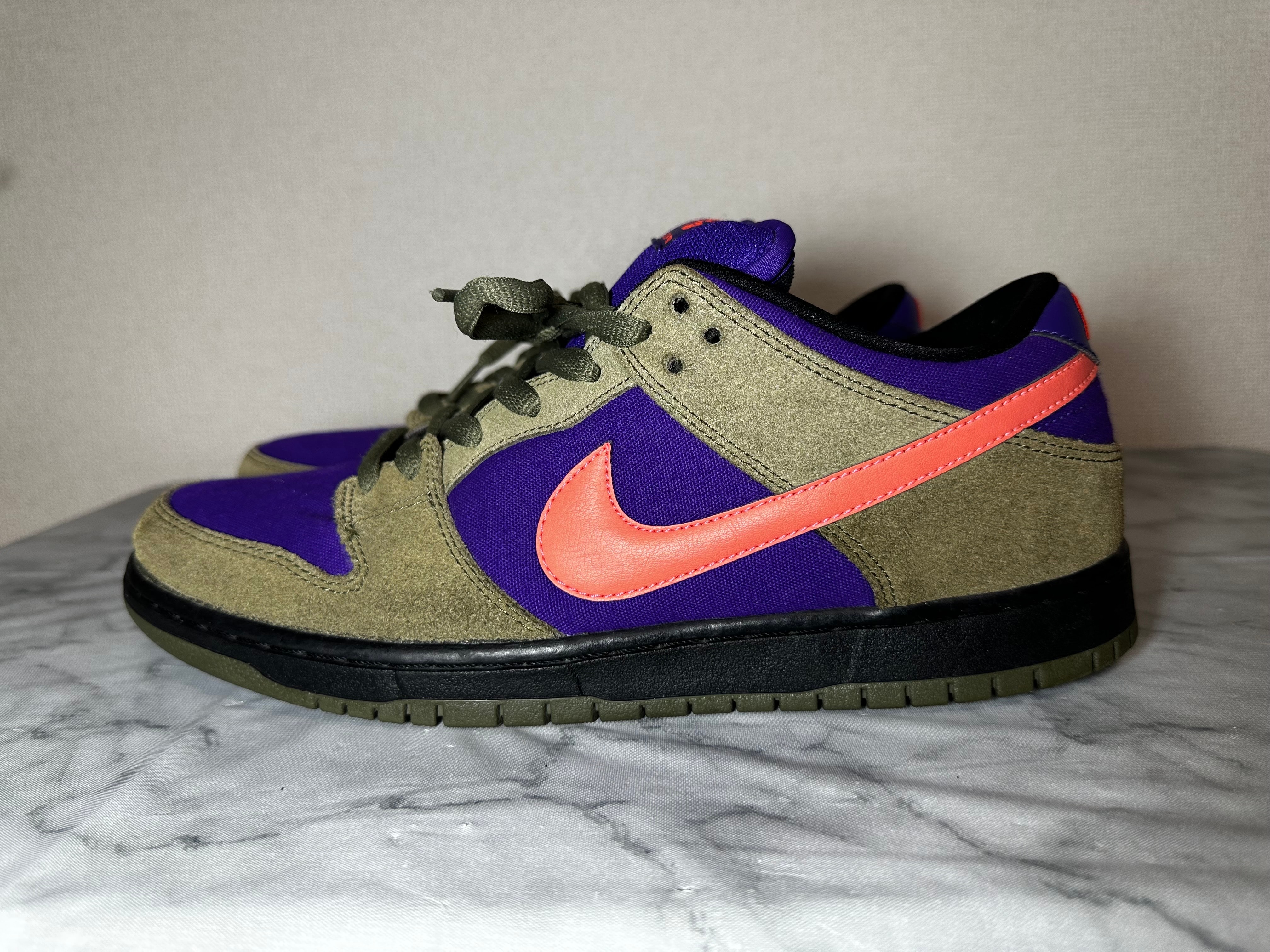 Nike SB Dunk Low Pro "Olive/Atomic Red"