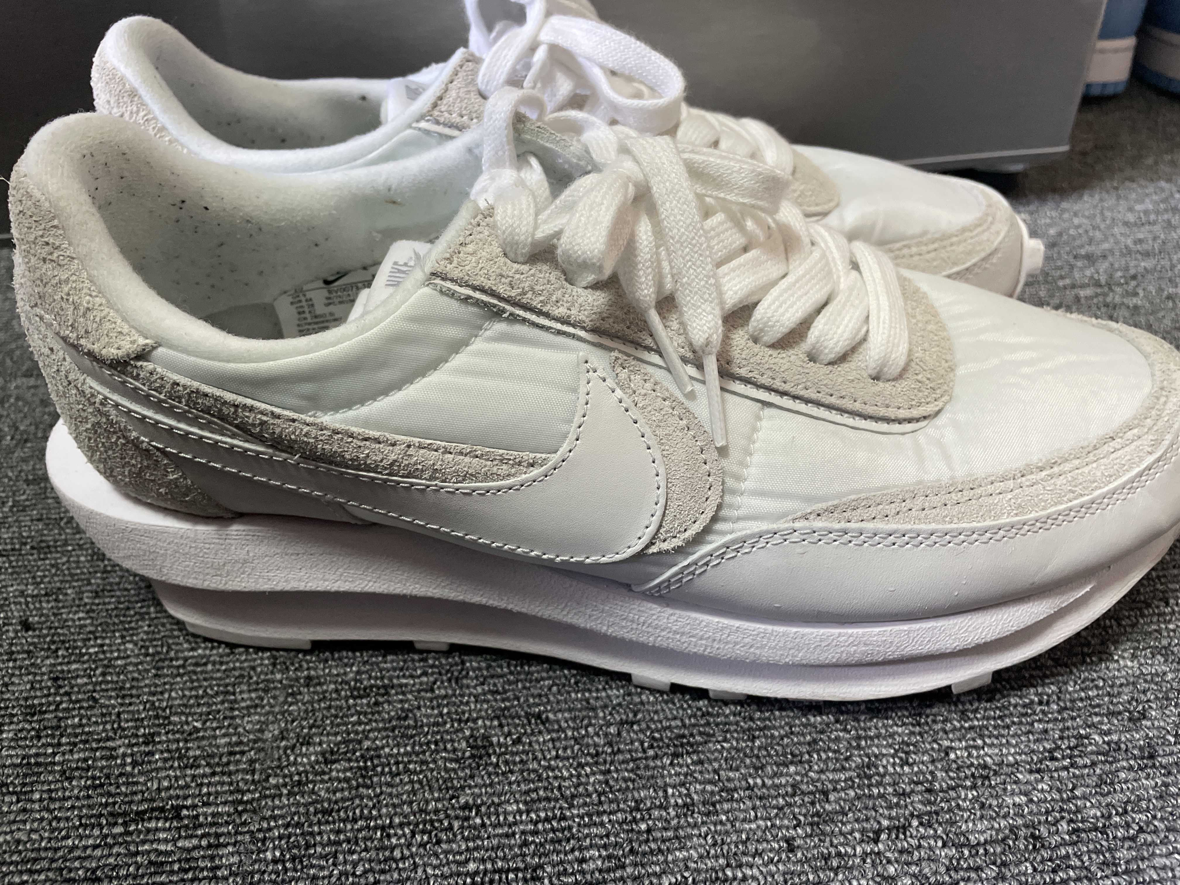 sacai × Nike LDV Waffle "Triple White"