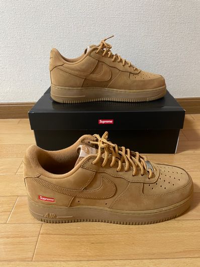 Supreme × Nike Air Force 1 Low "Flax/Wheat"