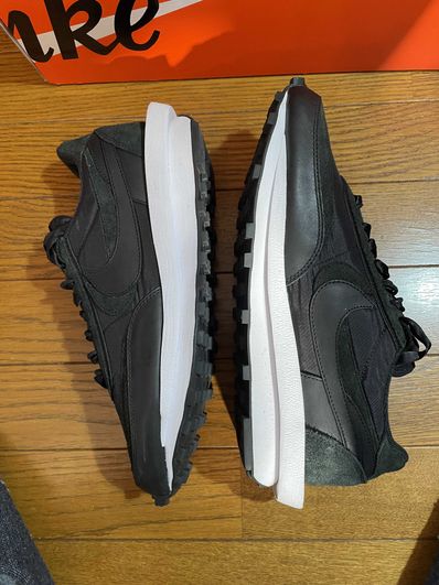 sacai × Nike LDV Waffle "Triple Black"