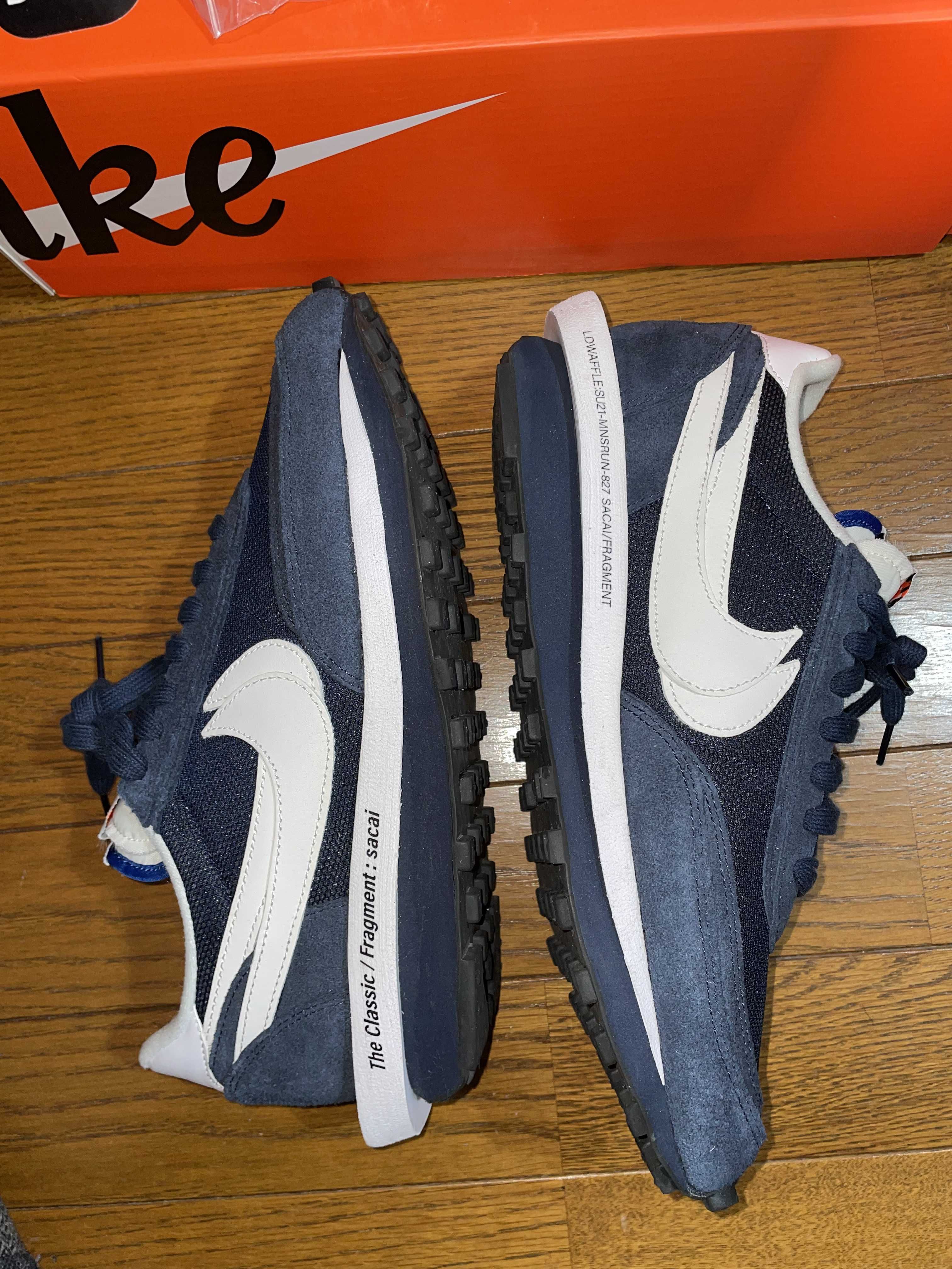 Fragment × sacai × Nike LD Waffle "Blackended Blue"