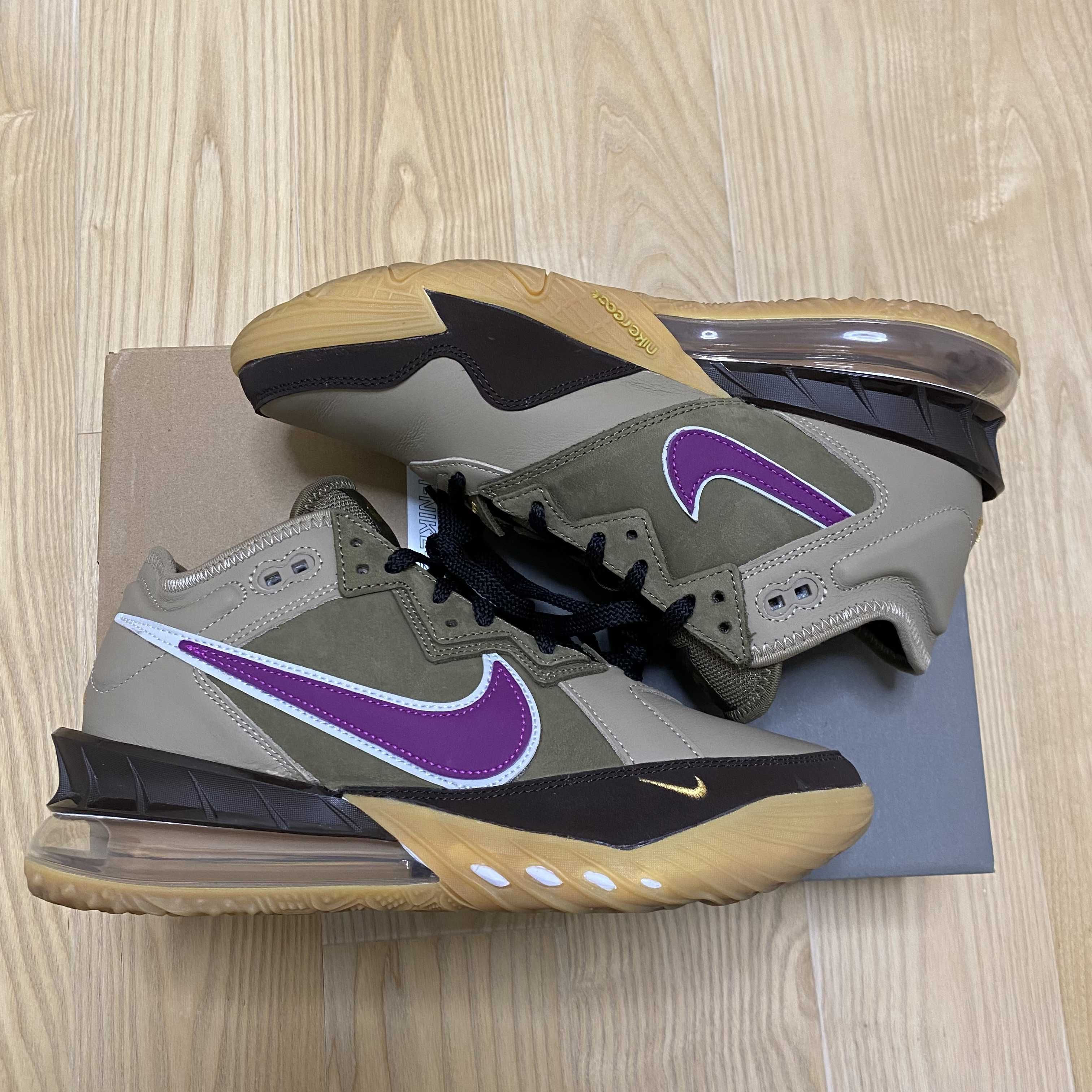 atmos × Nike LeBron 18 Low "Viotech"