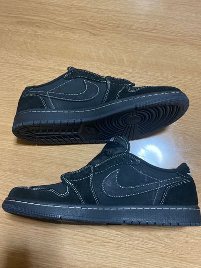 Travis Scott × Nike Air Jordan 1 Low OG SP "Black Phantom"